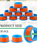 24 Pack Stretch Wrap Dispenser Hand Savers For Moving And Shipping Easy Grip Plastic Puller Fits 3 Inch Core Pallet Wrapping Durable Blue And Orange Handles Bulk Replacement For Packing Film And Pallets