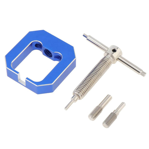 RC Motor Pinion Gear Puller Set Universal Gear Puller Remover For Vehicle Models And Small Motors Blue Gear Puller With Five Replacement Pins