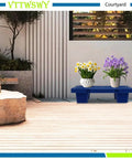 Four Pack Plastic Pallets Nestable Moisture Proof Floor Pallets With Breathable Grid Platform Lightweight Stackable Spliceable