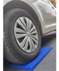 Plastic Pallets For Basement Storage And Garage Use Nestable Lightweight Waterproof Design with car parked on top.