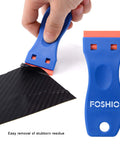 Plastic Razor Blade Scraper Set With 2 Scrapers And 100 Double Edged Blades For Gasket Removal Labels Decals And Adhesive Removal
