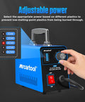 Adjustable Power Plastic Repair Welder Kit With 600 Hot Staples For Bumper Repair And DIY Projects Easy To Use