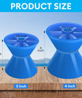 4 Inch Boat Trailer Roller Installation Aperture Half Inch Bow Stop For Boat Trailers Blue Bow Roller With Polyurethane