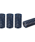 Four Piece 25mm Outer Diameter 45mm Free Length Die Spring Set For 3D Printers, blue springs shown on white background.