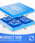 Heavy Duty RV Leveling Blocks 12 Pack With Interlocking Design And Packing Bag For Camper Leveling Stackable Blocks