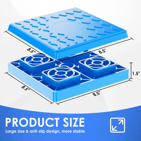 Heavy Duty RV Leveling Blocks 12 Pack With Interlocking Design And Packing Bag For Camper Leveling Stackable Blocks
