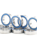 10x15x4mm Ball Bearings Set 6700 2RS Blue Rubber Sealed ABEC 3 High Precision Chrome Steel 52100 for RC Cars and Drones Pack of 10
