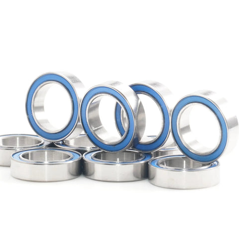 10x15x4mm Ball Bearings Set 6700 2RS Blue Rubber Sealed ABEC 3 High Precision Chrome Steel 52100 for RC Cars and Drones Pack of 10