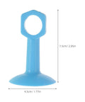 Blue Silicone Suction Cup Door Handle Stopper No Drilling Required Door Silencer For Walls And Doors Noise Dampener Bumper Pads