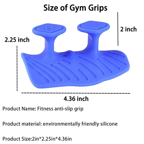 Upgraded Weight Lifting Grips For Men And Women Extra Large Thick Non Slip Gym Gloves ergonomic silicone gym grip in blue