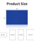 Size comparison chart of Blue Sticky Tacky Mat 24x36 Inches With 150 Sheets for cleanroom lab hospital grade use.
