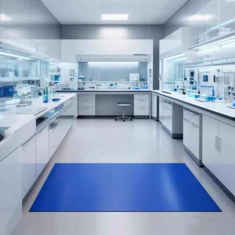 Sticky Tacky Mat 24x47 Inches Blue Adhesive Floor Entry Mat For Cleanrooms Laboratories And Hospitals With 150 Sheets in lab.