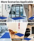 Sticky Tacky Mat 24x47 Inches Blue Adhesive Floor Entry Mat For Cleanrooms Laboratories And Hospitals With 150 Sheets Hair Entryways