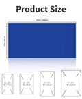Diagram showing size options for Sticky Tacky Mat 24x47 Inches Blue Adhesive Floor Entry Mat For Cleanrooms Laboratories And Hospitals