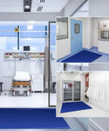 Heavy Duty Sticky Mat Tacky Adhesive Pads 300 Sheets Bulk Pack Includes 18x24 And 24x36 Inch Blue Mats in cleanroom setting