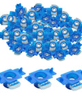 Strut Channel Nuts With Twist Tab Hundred Pack Three Eighths By Sixteen Thread Zinc Electroplated For Use With Unistrut Channels Secure Reinforced Nut For Attaching Fittings And Accessories To Channel Surfaces