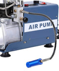 Heavy Duty Water Oil Separator For High Pump Systems With Alloy Aluminum Design, blue compressor accessory attached to air pump