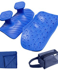 Upgraded Weight Lifting Grips For Men And Women Extra Large Thick Non Slip Gym Gloves with Cooling Towel and Case, Blue
