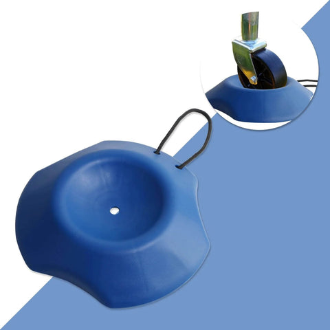 Visible Blue Trailer Wheel Dock Chock Stabilizer For Tongue Jacks, Prevents Sinking On Sand Mud Grass Dirt Gravel, Supports Up To 4400 Lbs