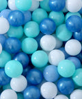 Ball Pit Balls for Kids, Plastic Play Balls Blue Balls for Ball Pits in assorted blue and white colors, 100pcs