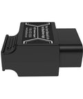 Side view of Pro Bluetooth OBDII Scan Tool For IPhone And Android With No Subscription Fee Car Diagnostic Scanner in black.