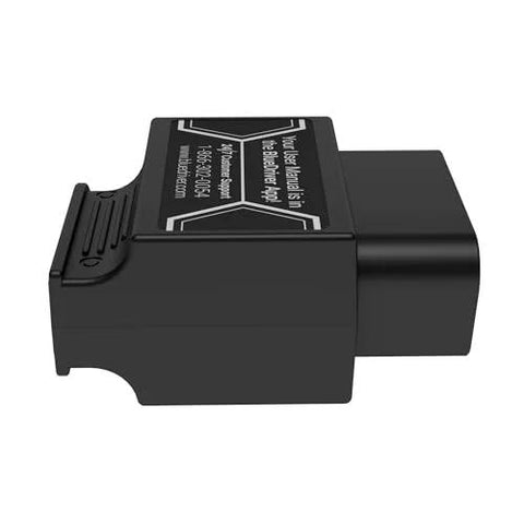 Side view of Pro Bluetooth OBDII Scan Tool For IPhone And Android With No Subscription Fee Car Diagnostic Scanner in black.