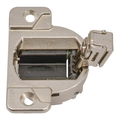 Blum 110 Degree Compact 33 Hinge Cup Screw On With Base Plate Half Overlay Pack Of Two 35mm Cup Diameter Zinc Die Cast View