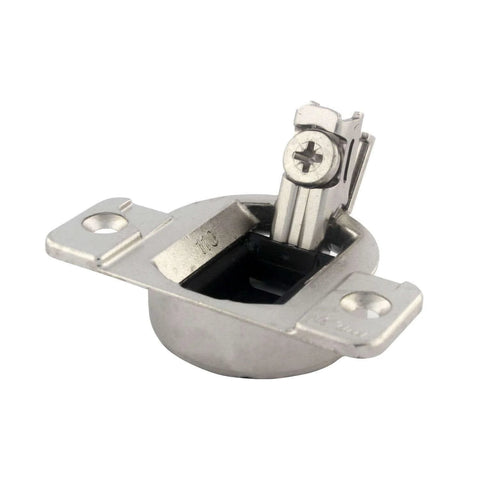 Blum 110 Degree Compact 33 Hinge Cup Screw On With Base Plate, Zinc Die Cast, 35mm Diameter, 13mm Depth, Cabinet Hinge, Side View