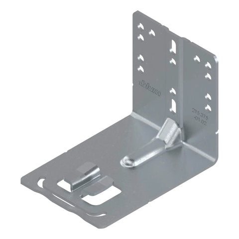 Close-up of steel bracket from Blum Tandem Plus BLUMOTION Concealed Undermount Drawer Runner Kit (6 Pack), 21-Inch, Full Extension, Soft-Close.