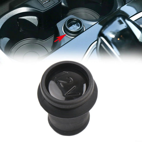 12V Power Outlet Cover Replacement For BMW E F Chassis Including 1 3 4 5 Series X3 X5 X6 X7 G05 To G07 2018 OEM Part 61349392052 Durable Plastic Cap Fits Directly Without Modifications in car interior