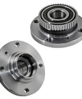 2 Front Wheel Bearing And Hub Assembly With ABS Sensor For BMW E30 1984 Through 1991 318i 318is 325e 325i 325is Front Pair 4 Lug Tone Ring ABS Compatible