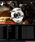Front Wheel Bearing And Hub Assembly Without Wheel Stud For BMW 2012-2016 320i 328d 328i 335i 340i Gran Coupe close-up view