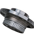 Front Wheel Bearing Hub Assembly Set For BMW Z4 Z3 M3 750iL 840Ci 850i 540i 535i 525i 330i 328is 325Ci 318Ti 320i 2 Piece Direct Fit Replacement With Tone Ring ABS Sensor Impact And Wear Tested, side view