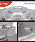 Close-up of 2 Pack Front Wheel Bearing And Hub Assembly For BMW RWD 2006-2016 With 8 Bolts Compatible With 323i 325Ci 325i