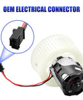 HVAC Heater Blower Motor With Fan For BMW 5 Series 528i 535i 550i 640i 650i 740i 750i 740Li 750Li 2011 2016 Replacement AC Fan Replaces 700294 Direct Fit Replacement Plug And Play Easy Install OEM Quality Climate Control Component with electrical connector