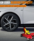 BMW car with a jack beneath, illustrating use of BMW Jack Pad Set 4 Pack For Lift Safety And Protection Pro Grade Heavy Duty Rubber Jack Pads For BMW And Mini Cars 2010 To 2025