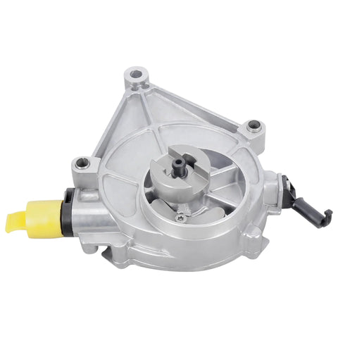 Premium Direct Replacement Brake Vacuum Pump For BMW And Mercedes Vehicles 2010 To 2018 fitment, side view, metallic part