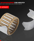 Six Pack Needle Roller Bearings For BMW 2000 2019 Replacement Part 11377615379 shown with metal casing and roller elements