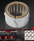 Six Pack Needle Roller Bearings For BMW 2000 2019 Replacement Part 11377615379 showing one bearing close-up view