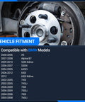 Rear Wheel Bearing And Hub Assembly Set Of 2 For BMW X5 2000-2006 And 5 Series 2004-2012 Models installed on vehicle