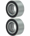 Rear Wheel Bearing Replacement Kit Fits BMW 318Ti 1.9L 1996 1997 1998 1999 M3 2.3L 1988 1989 1990 1991 325e 2.7L 1984 1985 1986 Z3 1.9L 1996 1997 1998 2 Pack Easy Install showing two silver and black bearings