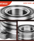 Two Premium Rear Wheel Bearing And Hub Assembly Kit For BMW Fits 525i 528i 530i 535i 535i GT 535xi 540i 545i 550i 550i GT And M5 From 1997 To 2010 High Quality Direct Fit, close-up view