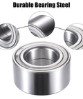 Close-up of Rear Wheel Bearing Set For BMW Fits 128i 1991-2013 318i 318is 320i 323i 325Ci 325i 325is 325iX 328Ci 328i 328is Silver Tone