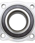 Front view of rear wheel hub bearing assembly pair for BMW driver and passenger sides heavy duty OE grade replacement modules.
