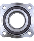 BMW Rear Wheel Hub Bearing Replacement For 528i 530i 535i 540i 550i 640i 650i 740i 750i XDrive 760Li Alpina M5 M6 Driver And Passenger Side OE Fit Beefed Up Long Lasting Ideal For All Wheel Drive BMW Sedans And Sports Cars close-up view of metal hub bearing