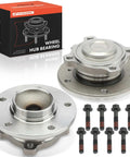 2 Pack Front Wheel Bearing And Hub Assembly For BMW RWD 2006-2016 With 8 Bolts Compatible With 323i 325Ci 325i 328i 330Ci 330i 335d 335i 335is X1 Z4