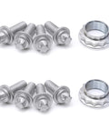 Rear Wheel Bearing Hub Assembly Set Of 2 For BMW Includes X5 2000 To 2006 6 Series bolts and nuts view
