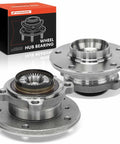 Two Front Wheel Bearing And Hub Assemblies For BMW X1 E84 AWD 2012 2013 2014 2015 Direct Fit Replacement Heavy Duty Ball Bearings