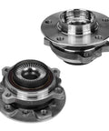 2 Piece AWD Front Wheel Bearing Hubs Assembly For BMW X3 X4 Replacement Kit, showing front and rear views of metal hubs
