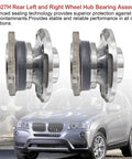 Two Pack Rear Wheel Hub Bearing Assembly For BMW X3 2011 2017 And X4 2015 2018 Replacement 33406787015 33406867815 BR930847 500027H OE Part Fitment Direct Replacement